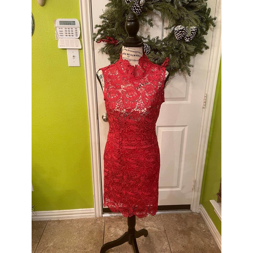 Garcia Red Lace Dress